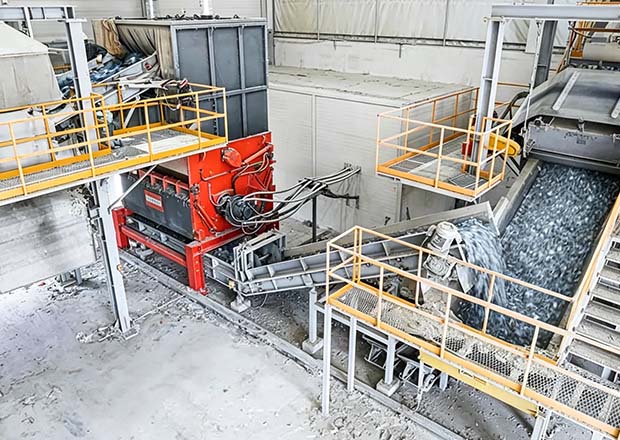 Heavy-Duty E-Waste Shredder